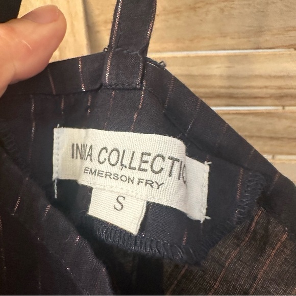 Emerson Fry India Collection Midi Sleveless Dress in black size S - Picture 5 of 7